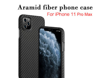0.65mm starker Leichtigkeits-Aramidfaser-Telefon-Kasten für iPhone 11 Promaximales