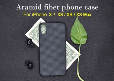 Verkratzen Sie beständige einfache Art-wirklichen Aramidfaser-Telefon-Kasten für iPhone X