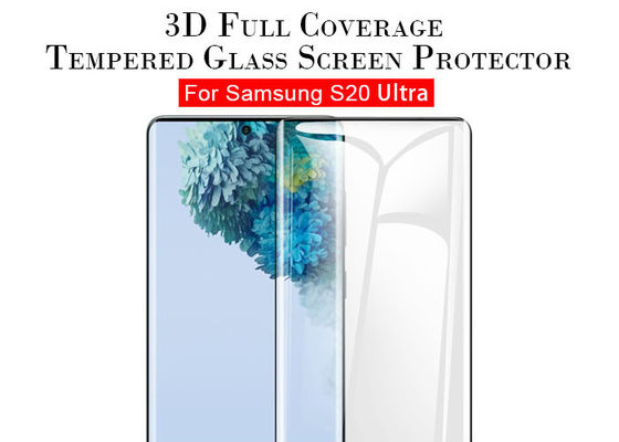 Volldeckung 3D 9H Samsungs S20 ultra milderte Schutz