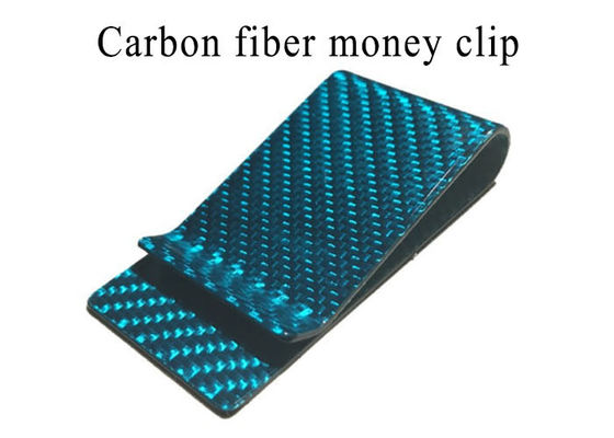 Multi Farbwärmestoß beständiges wirkliches Kohlenstoff-Faser-Geld-Clip