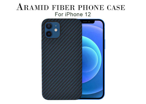 Super Slim-schöner blauer Aramidfaser iPhone Kasten für iPhone 12 Promaximales