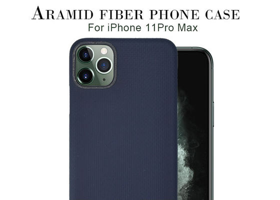 Blaues Farb-iPhone 11 Pro-Max Aramid Fiber Case Carbon-Faser-Kasten