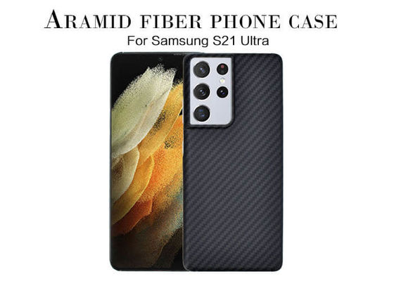 Ultra dünne Aramidfaser-Abdeckung Samsungs S21 ultra mit Beschaffenheit 3D