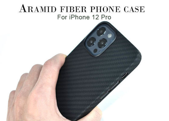 Plastik-Ring Black Color Aramid Fiber-Telefon-Kasten für das iPhone 12 12 Pro