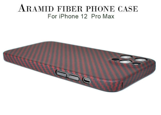 iPhone 12 Pro-Max Red Camera Full Protections-Aramidfaser-Kasten