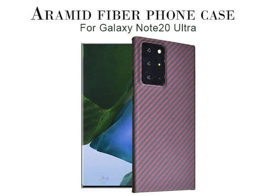 Rote Farbhalber Abdeckung Aramid-Telefon-Kasten des Samsung Note-20 ultra