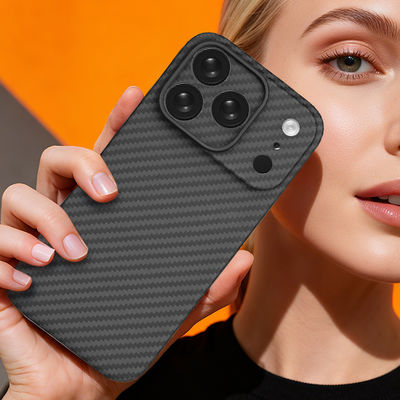 Customized Metal Frame Aramid Carbon Fiber Mobile Cover for iPhone 17 Pro Max