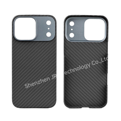 Customized Metal Frame Ultra Thin Aramid Carbon Fiber Mobile Cover für das iPhone 17 Pro