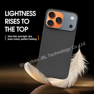 Customized Metal Frame Ultra Thin Aramid Carbon Fiber Mobile Cover für das iPhone 17 Pro