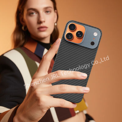 Customized Metal Frame Ultra Thin Aramid Carbon Fiber Mobile Cover für das iPhone 17 Pro