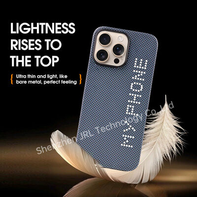 Glow In The Dark Super Light Mobildeckel aus Aramid-Kohlenstofffaser für iPhone 17 Pro