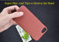 Orange Beschaffenheits-Art-wirklicher Aramidfaser-Telefon-Kasten der Farbem für iPhone Se