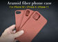 Machen Sie Note orange iPhone Se-Aramidfaser-Telefon-Kasten glatt