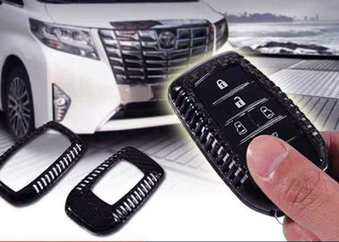 KRATZER-Kohlenstoff-Faser-Auto-Schlüsselkasten Alphard schwarzes Anti