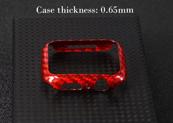 Ultra dünnes Uhrgehäuse der Kohlenstoff-Faser-44mm 40mm Apple