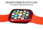 Entsetzen Sie beständiges glattes rotes Aramidfaser-Uhrgehäuse für Apple