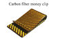 Hochfestes glattes wirkliches Kohlenstoff-Faser-Geld-Clip