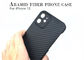 Beweglicher Fall Matte Finish Shockproof Aramid-iPhone 12 Kasten-Kohlenstoff-Faser-Telefon-Kasten-Kevlar