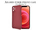 Kamera-Schutz-halber Abdeckungs-Aramidfaser-Telefon-Kasten für das iPhone 12 Pro