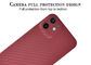 Kohlenstoff-Faser-Telefon-Kasteniphone 12 Mini Red Color Aramid Fiber-Fall
